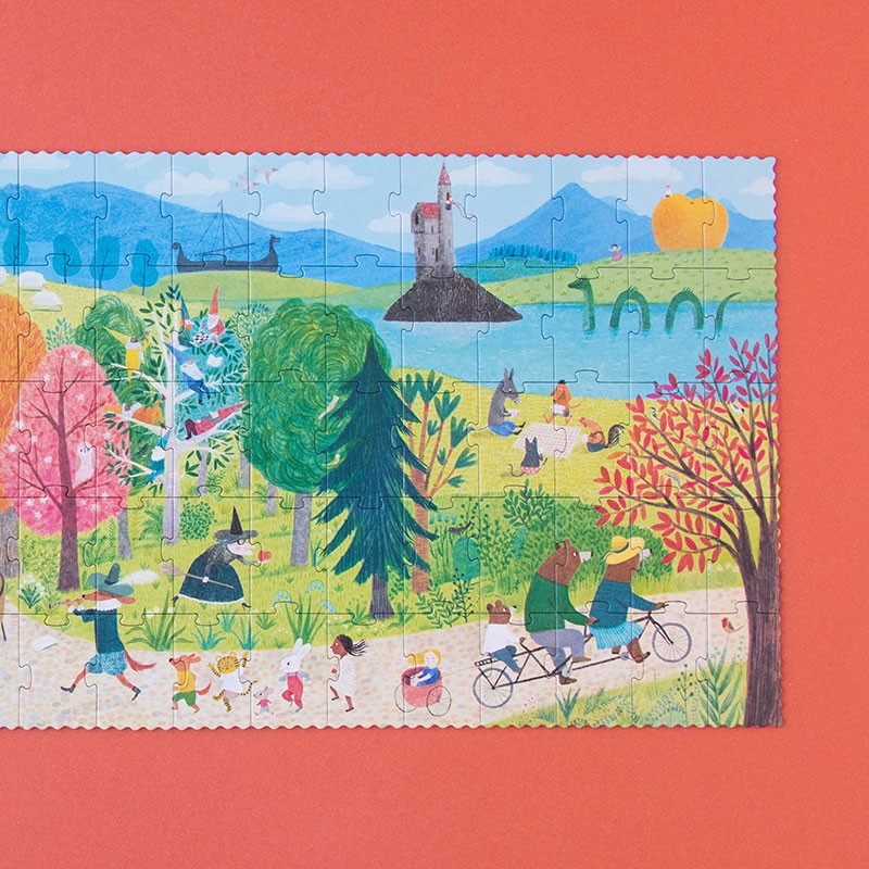 puzzle y juego de historias